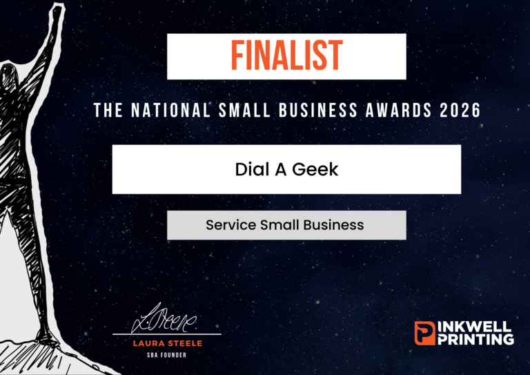 National Small Business Awards- Service Small Business DialAGeek